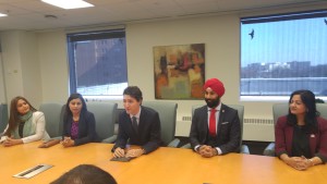 Hon. PM Justin Trudeau and local MPs in Brampton City